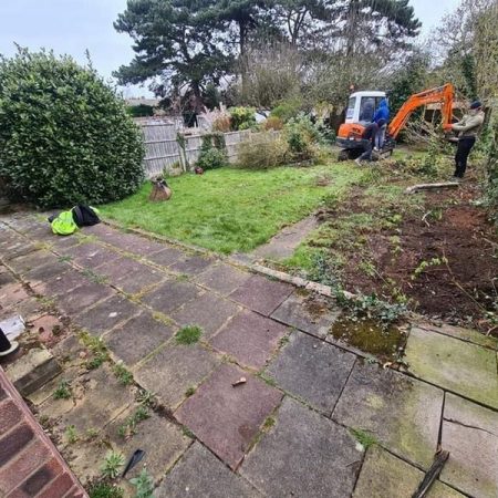 borehamwood garden patio before