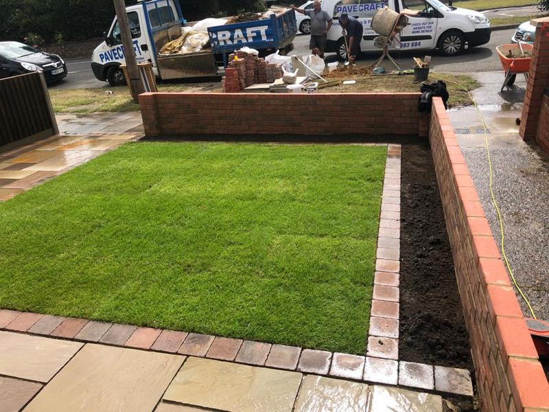 front garden slab paving step 01